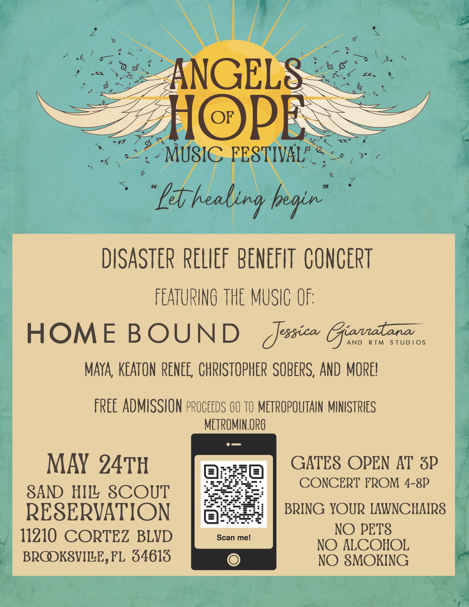 Angels Of Hope Disaster Relief Music Festival Logo